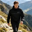 Men's Lightweight Waterproof Packable Hooded Rain Jacket | https://www.bestnamebadges.com