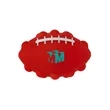 Football Shape Push Pop Fidget Sensory Toy | https://www.bestnamebadges.com