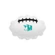 Football Shape Push Pop Fidget Sensory Toy | https://www.bestnamebadges.com