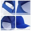 Custom Low Stretch Summer Baseball Cap With Perforated Holes | https://www.bestnamebadges.com