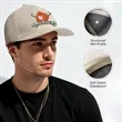 6 Panel Mid Profile Cotton Canvas Baseball Cap With Snapback | https://www.bestnamebadges.com