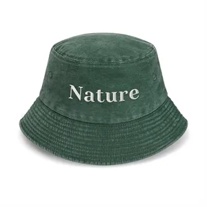 Custom Embroidery Washed Cotton Bucket Hat