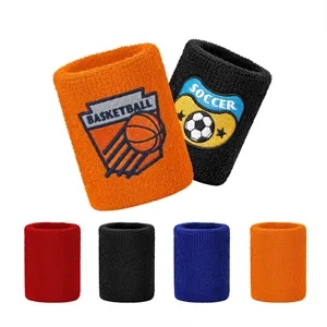 Customized Logo Cotton Sports Wristband