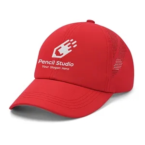 Laser Perforated Panels Mid Profile Unstructured Sports Cap
