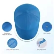 Laser Perforated Panels Mid Profile Unstructured Sports Cap | https://www.bestnamebadges.com