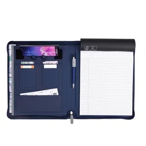 Souvenir® Armor Zippered Padfolio with Armor Pen
