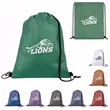 Good Value™ Non-Woven Shimmer Drawstring Backpack | https://www.bestnamebadges.com