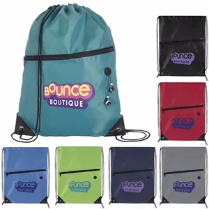Good Value™ Front Zip Drawstring Backpack
