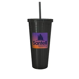 Good Value™ Square-Pattern Double-Wall Tumbler - 23 oz.