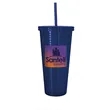 Good Value™ Square-Pattern Double-Wall Tumbler - 23 oz. | https://www.bestnamebadges.com