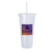 Good Value™ Square-Pattern Double-Wall Tumbler - 23 oz. | https://www.bestnamebadges.com