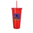 Good Value™ Square-Pattern Double-Wall Tumbler - 23 oz. | https://www.bestnamebadges.com