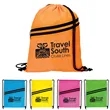 Good Value™ Neon Multi-Zippered Drawstring Backpack | https://www.bestnamebadges.com