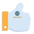 Souvenir® Sticky Note™ 3" x 3" Die Cut Pad, 25 sheet | https://www.bestnamebadges.com