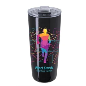 Koozie® Flip Lid Tumbler - 20 oz. | https://www.bestnamebadges.com