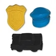 Pencil-Top Eraser Mini Police Collection | https://www.bestnamebadges.com