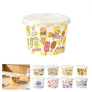4Oz Full Color Disposable Small Paper Bowls Ice Cream Cup