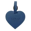 Custom Heart-Shaped PU Leather Luggage Tag | https://www.bestnamebadges.com