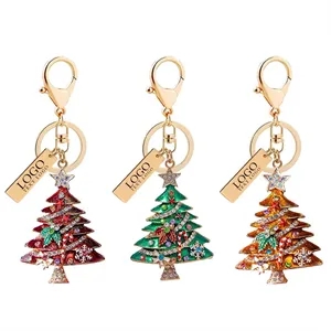 Custom Metal Christmas Tree Keychain