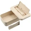 Bamboo Fiber Lunch Box with Utensils | https://www.bestnamebadges.com