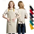 14 oz. Custom Canvas Kitchen Apron w/ 2 front pockets | https://www.bestnamebadges.com