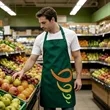 Dye-Sublimation Wide Bib Butcher Apron w/ Custom Imprint | https://www.bestnamebadges.com