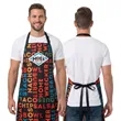 Dye-Sublimation Wide Bib Butcher Apron w/ Custom Imprint | https://www.bestnamebadges.com