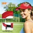 Adjustable Performance Mesh Running Visor Hat | https://www.bestnamebadges.com