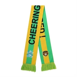 Personalized Short Pile Polyester Fan Scarf W/ Digital Print