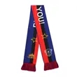 Personalized Short Pile Polyester Fan Scarf W/ Digital Print | https://www.bestnamebadges.com