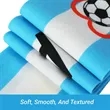 Personalized Short Pile Polyester Fan Scarf W/ Digital Print | https://www.bestnamebadges.com
