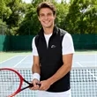Men's Lightweight Athletic Quarter Zip Vest With Custom Logo | https://www.bestnamebadges.com