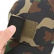 Camouflage Baseball Cap With Removable Badge Patch | https://www.bestnamebadges.com