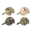 Camouflage Baseball Cap With Removable Badge Patch | https://www.bestnamebadges.com