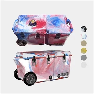 65QT Wyld Gear® USA-Made Divided Wheeled Hard Cooler (19x14)