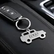 Custom Car-Shaped Keychain | https://www.bestnamebadges.com