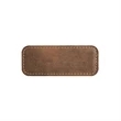 Rustic & Gold Leatherette Badge w/ Magnet | https://www.bestnamebadges.com