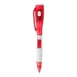 2 In 1 Plastic Click Ballpoint Pen With LED Light | https://www.bestnamebadges.com
