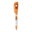 2 In 1 Plastic Click Ballpoint Pen With LED Light | https://www.bestnamebadges.com