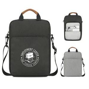 Crossbody Laptop Bag with Leather Handle