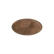 Oval Leatherette Badge w/ Magnet | https://www.bestnamebadges.com