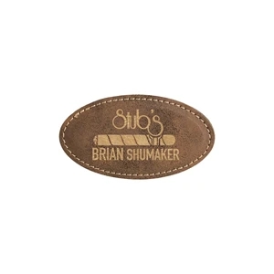 Oval Leatherette Badge w/ Magnet