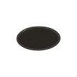 Oval Leatherette Badge w/ Magnet | https://www.bestnamebadges.com