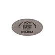 Oval Leatherette Badge w/ Magnet | https://www.bestnamebadges.com