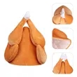 Thanksgiving Plush Roasted Turkey Hat | https://www.bestnamebadges.com