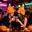 Thanksgiving Plush Roasted Turkey Hat | https://www.bestnamebadges.com