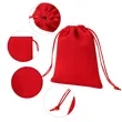 Small Velvet Drawstring Bag Jewelry Gift Pouch | https://www.bestnamebadges.com