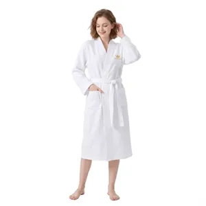 Soft Cotton Waffle Kimono Bathrobe