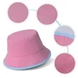 Brushed Cotton Bucket Hat With Bound Brim Design | https://www.bestnamebadges.com