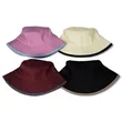Brushed Cotton Bucket Hat With Bound Brim Design | https://www.bestnamebadges.com